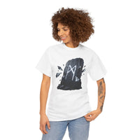 Mannaz Rune Humanity T-Shirt - Heavy Cotton Classic Fit Tee - Unisex White