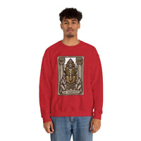 Hierophant Tarot Card Sweatshirt - Heavy Blend Crewneck Fleece - Unisex Ash