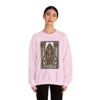 Hierophant Tarot Card Sweatshirt - Heavy Blend Crewneck Fleece - Unisex Ash
