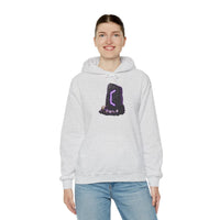 Perthro Rune Mystery Graphic Hoodie - Heavyweight Fleece Pullover - Unisex White