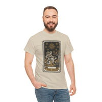 Tarot The Star Card Graphic T-Shirt - Heavy Cotton Classic Fit Tee - Unisex Off White