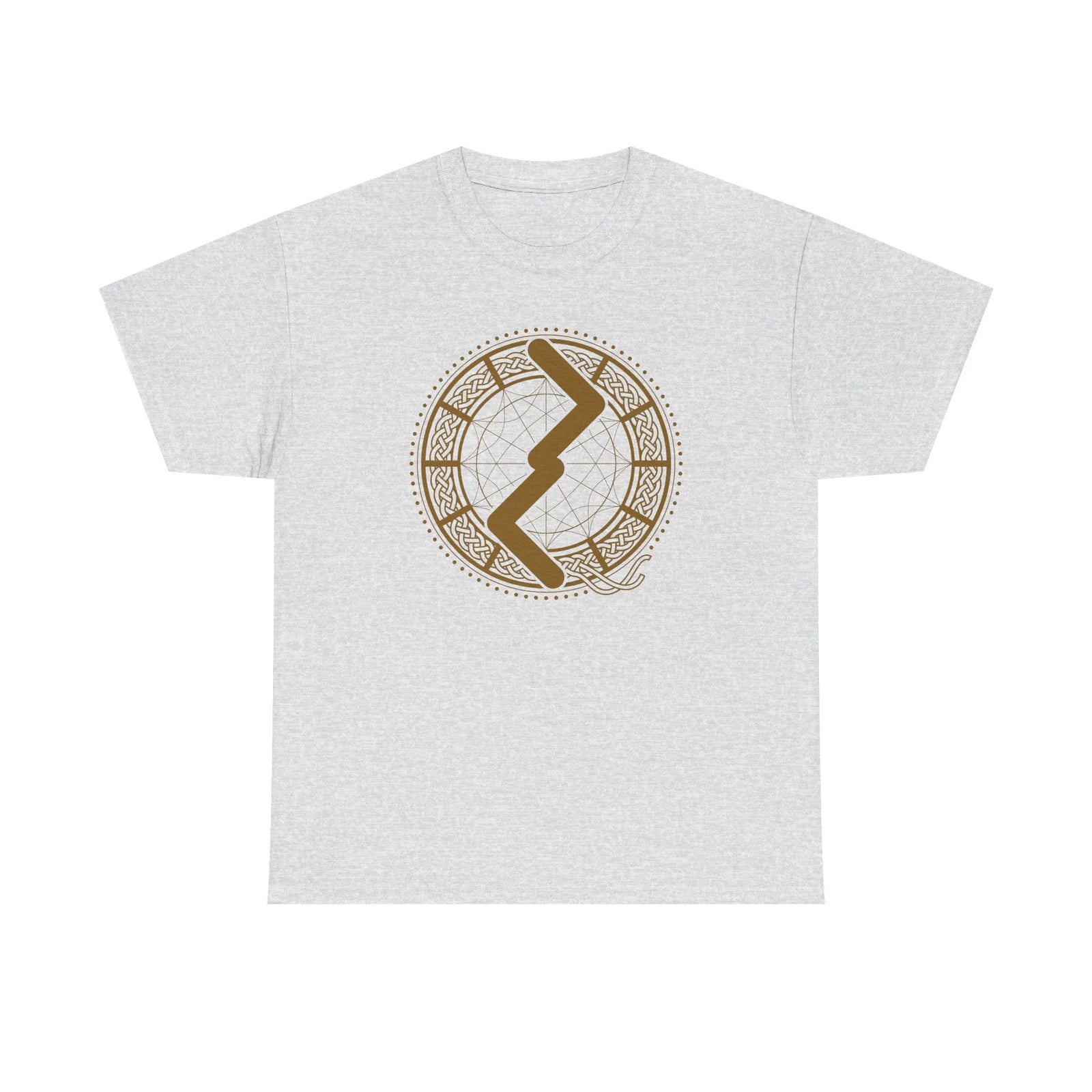 Jera Rune Harvest Cycle Graphic T-Shirt - Heavy Cotton Classic Fit Tee - Unisex White