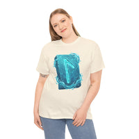 Laguz Water Rune Intuition Graphic T-Shirt - Heavy Cotton Classic Fit Tee - Unisex White