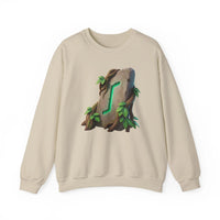 Eihwaz Rune Yggdrasil Tree Sweatshirt - Heavy Blend Classic Crewneck - Unisex Off White