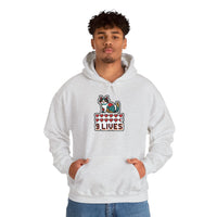 8-Bit Pixel Gaming Cats Hoodie - Heavy Blend Cotton Blend Fleece Pullover - Unisex White
