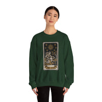 The Star Tarot Card Sweatshirt - 50/50 Cotton Polyester Crewneck - Unisex White