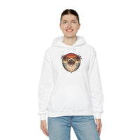 Ragdoll Cat Aviator Sunset Hoodie - Heavy Blend Cotton-Poly Fleece - Unisex Off White