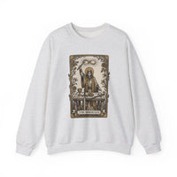The Magician Tarot Card Sweatshirt - Heavy Blend Fleece Crewneck Pullover - Unisex Warm White