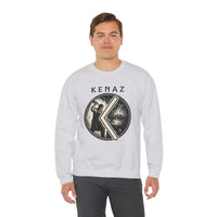Kenaz Rune Blacksmith Forge Sweatshirt - Soft Cotton Blend Crewneck Fleece - Unisex White