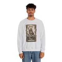The Magician Tarot Card Sweatshirt - Heavy Blend Fleece Crewneck Pullover - Unisex Warm White