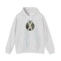 Gebo Rune Gift Exchange Hoodie - Heavy Blend Fleece Pullover - Unisex White