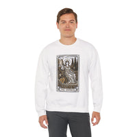 Major Arcana Empress Tarot Card Sweatshirt - Soft Heavy Blend Crewneck - Unisex White