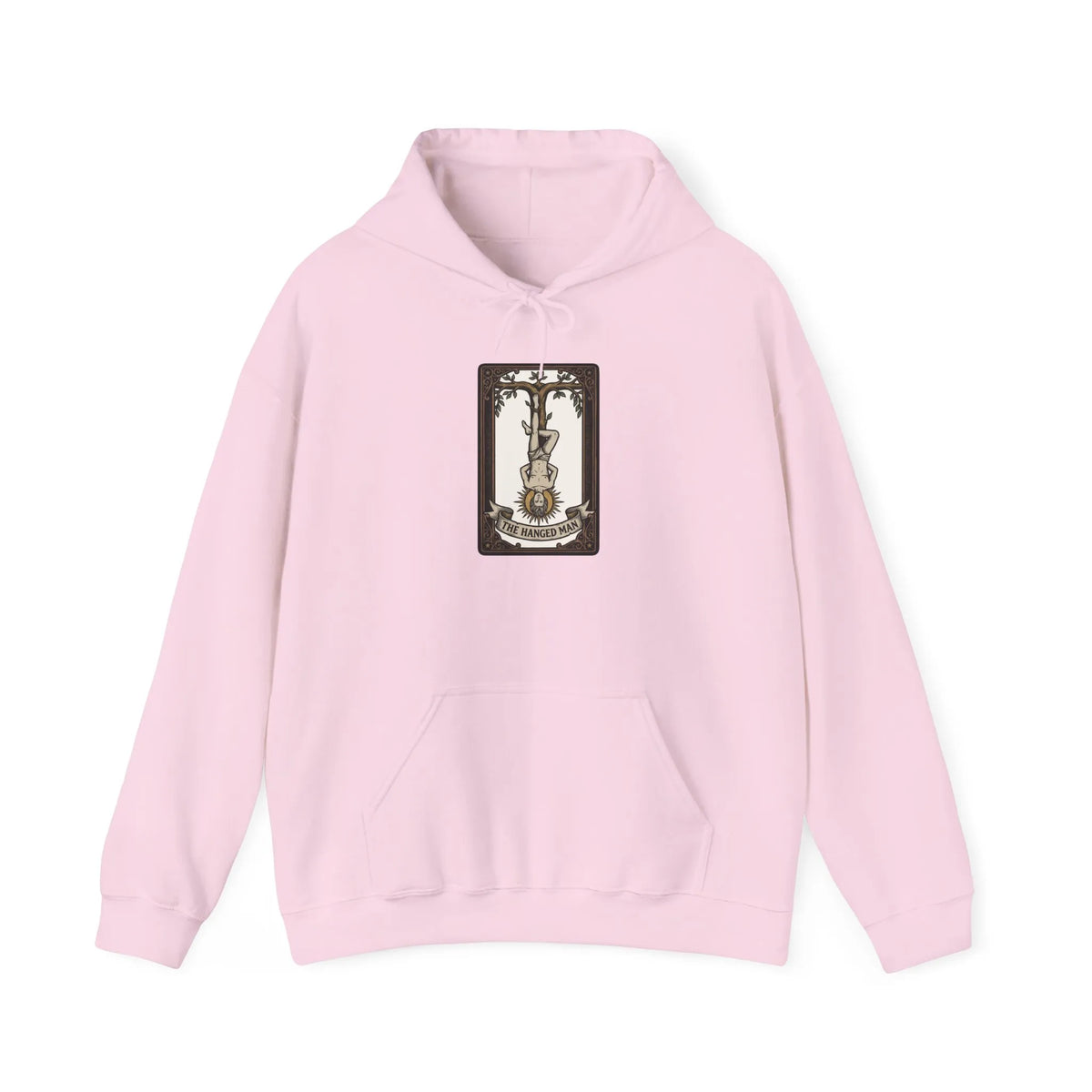 The Hanged Man Tarot Card Hoodie - Heavy Blend Fleece Pullover - Unisex White