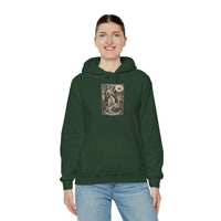 Temperance Tarot Card Hoodie - Heavy Blend Fleece Pullover - Unisex White