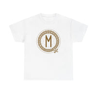Ehwaz Rune Divine Twins T-Shirt - Heavyweight Cotton Classic Fit - Unisex White