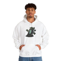 Berkana Birch Rune Graphic Hoodie - Soft Cotton-Poly Blend Pullover - Unisex White