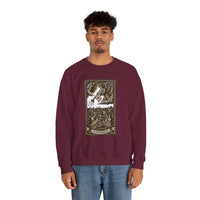 Judgement Tarot Card Graphic Sweatshirt - Heavy Blend Classic Fit Crewneck - Unisex White