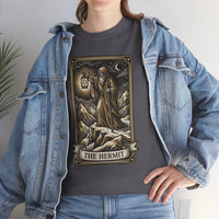 The Hermit Tarot T-Shirt - Medium Weight Cotton Classic Tee - Unisex White
