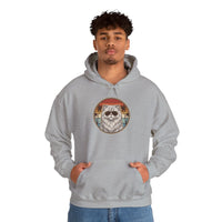 Persian Cat 70s Sunset Aviators Hoodie - Soft Cotton-Poly Blend Pullover - Unisex White