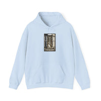 High Priestess Tarot Card Hoodie - Heavy Blend Fleece Pullover - Unisex White