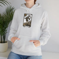 The Fool Tarot Card Hoodie - Heavy Blend Cotton Blend Pullover - Unisex White