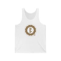 Berkana Rune Earth Mother Tank Top - Soft Ringspun Cotton Retail Fit - Unisex White