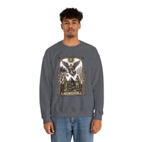 The Lovers Tarot Card Sweatshirt - Heavy Blend Fleece Crewneck - Unisex White