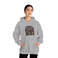 Viking Berserker Dogs Hoodie - Heavy Blend Warm Fleece Pullover - Unisex White