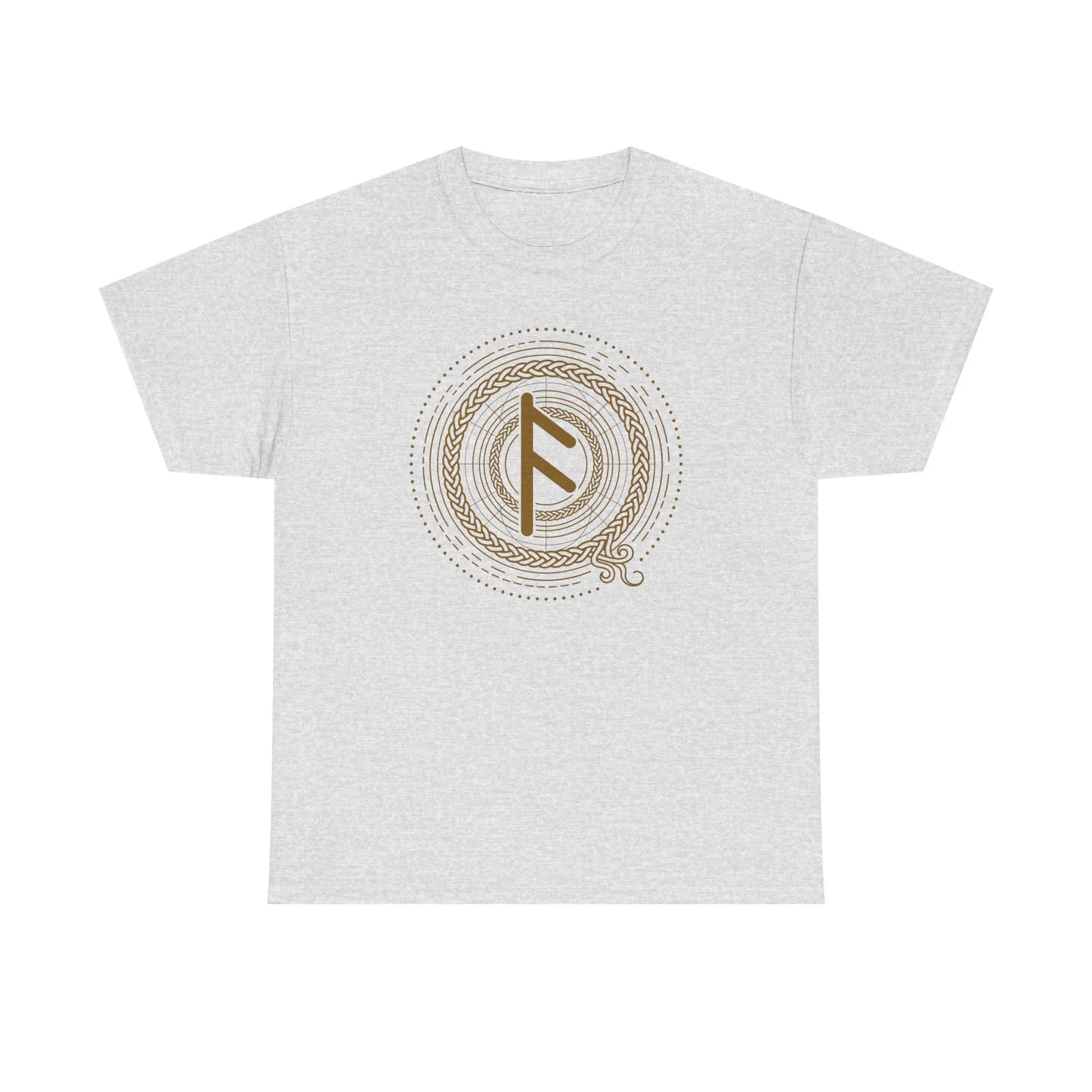 Ansuz Rune Divine Speech T-Shirt - Heavy Cotton Classic Fit Tee - Unisex White