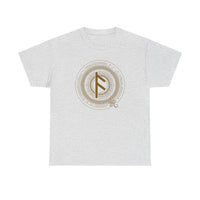 Ansuz Rune Divine Speech T-Shirt - Heavy Cotton Classic Fit Tee - Unisex White