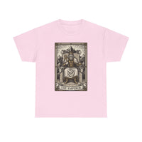The Emperor Tarot Card T-Shirt - Heavy Cotton Classic Fit - Unisex White