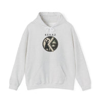 Kenaz Rune Forge Blacksmith Hoodie - Heavy Blend Fleece Pullover - Unisex Off White