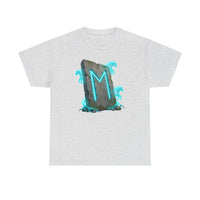 Ehwaz Rune Twin Horse T-Shirt - Heavyweight 100% Cotton Classic Tee - Unisex White