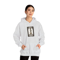 The Hanged Man Tarot Card Hoodie - Heavy Blend Fleece Pullover - Unisex White