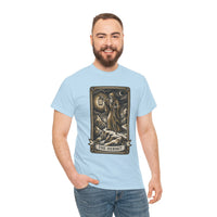The Hermit Tarot T-Shirt - Medium Weight Cotton Classic Tee - Unisex White