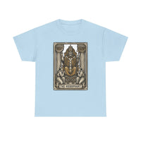 Hierophant Tarot Card Graphic T-Shirt - Heavy Cotton Classic Fit Tee - Unisex White