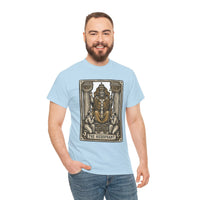Hierophant Tarot Card Graphic T-Shirt - Heavy Cotton Classic Fit Tee - Unisex White