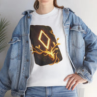 Ingwaz Rune Sacred Seed T-Shirt - Heavy Cotton Classic Fit Tee - Unisex White