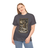 The Hermit Tarot T-Shirt - Medium Weight Cotton Classic Tee - Unisex White