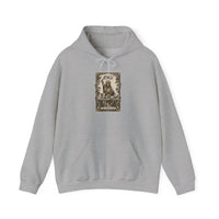 The Magician Tarot Card Hoodie - Cozy Fleece Pullover - Unisex White