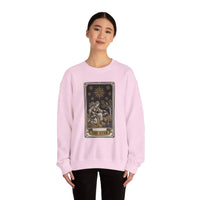 The Star Tarot Card Sweatshirt - 50/50 Cotton Polyester Crewneck - Unisex White