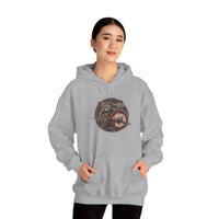 Viking Berserker Cat Shieldmaiden Hoodie - Heavy Blend Fleece Pullover - Unisex White