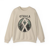 Othala Rune Inheritance Sweatshirt - Heavy Blend Crewneck Fleece - Unisex White