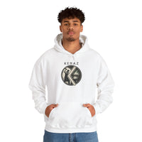 Kenaz Rune Forge Blacksmith Hoodie - Heavy Blend Fleece Pullover - Unisex Off White
