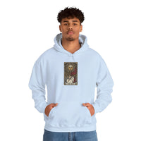 The Sun Tarot Card Hoodie - Heavy Blend Cotton-Poly Fleece Pullover - Unisex White