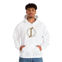 Eihwaz Rune World Tree Graphic Hoodie - Heavy Blend Fleece Pullover - Unisex White