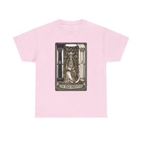 The High Priestess Tarot Card T-Shirt - Heavy Cotton Classic Fit Tee - Unisex White