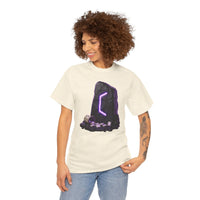 Perthro Rune Mystery Graphic T-Shirt - Heavy Cotton Classic Fit Crewneck Tee - Unisex White