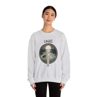 Laguz Rune Water Lifeblood Sweatshirt - Heavy Blend Fleece Crewneck - Unisex White