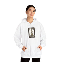 The Hanged Man Tarot Card Hoodie - Heavy Blend Fleece Pullover - Unisex White